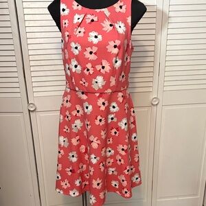 Elle Coral Floral Dress